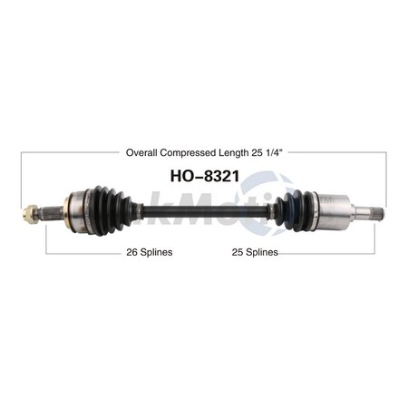 Surtrack Axle Cv Axle Shaft, Ho-8321 HO-8321